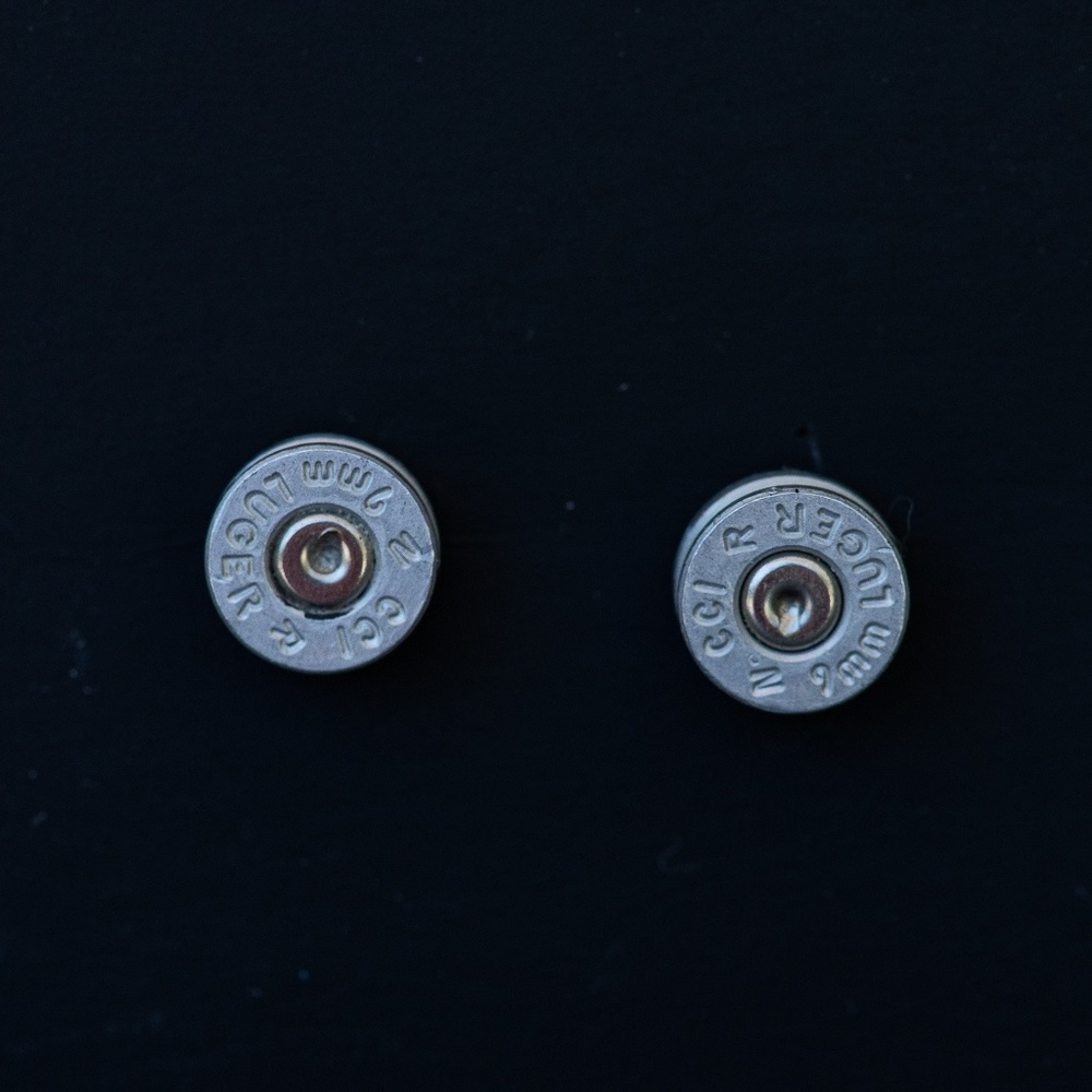 9mm shell casing earrings - Picture 2 of 5